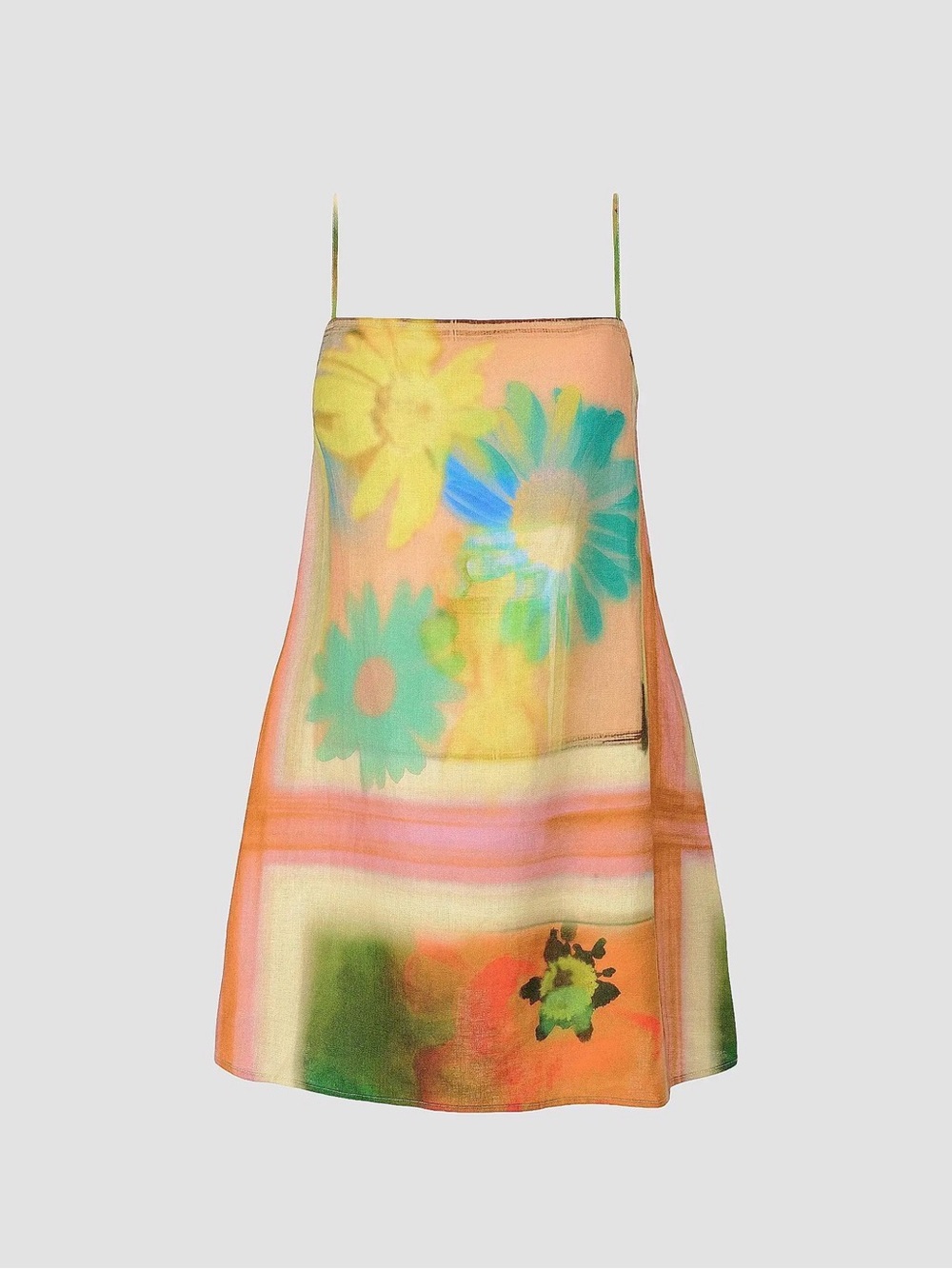 STAUD Laura Linen Mini Dress
